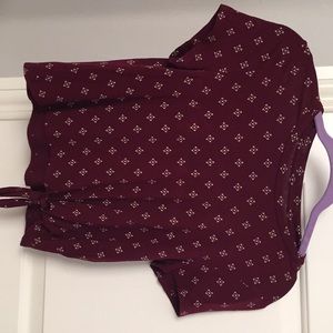 Burgundy Crop Top